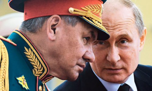 Putin had a working meeting with Russia’s Defence Minister Sergei Shoigu.