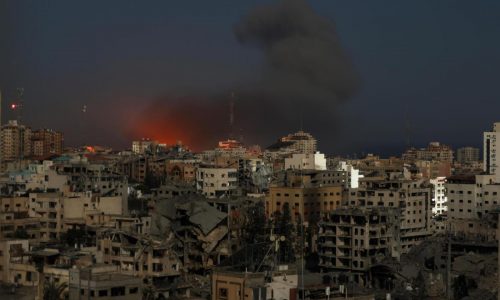 Israeli airstrikes level apartments in Gaza refugee camp, as ground troops battle Hamas