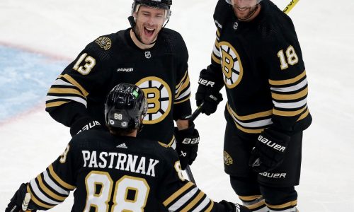 Bruins blow late lead, suffer first loss of season