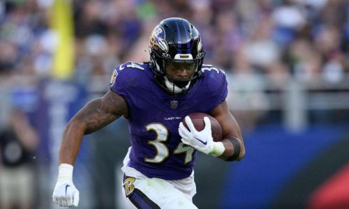 Ravens CB Marlon Humphrey, RB Keaton Mitchell active vs Browns; RT Morgan Moses inactive