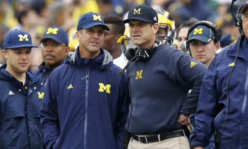 Ravens’ John Harbaugh on Jim Harbaugh’s suspension at Michigan: ‘They don’t have anything of substance’