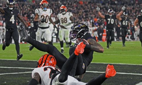 Ravens surge past Bengals, 34-20, in injury-filled prime-time battle to strengthen AFC North lead