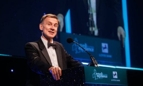 Chancellor Jeremy Hunt hails the best of British business at Lloyds Bank British Business Excellence Awards