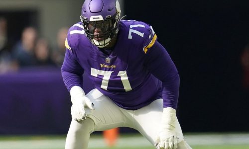 Vikings left tackle Christian Darrisaw ruled out for game against Falcons