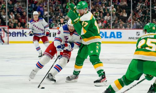 Wild rally from three-goal deficit, beat Rangers, 5-4, in shootout