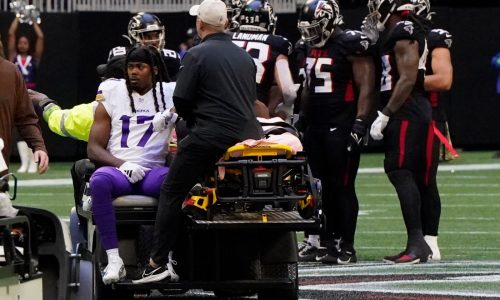 Vikings receiver K.J. Osborn inactive in aftermath of scary hit last weekend