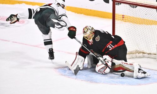 Wild see some improvements but suffer shootout loss to Senators in Sweden