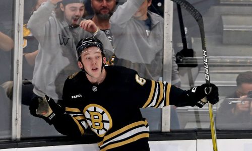 Bruins bring up top prospect Mason Lohrei from Providence