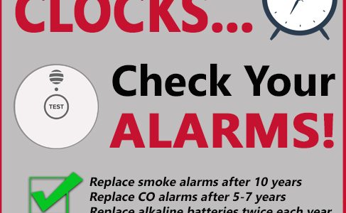 ‘Fall back’ this weekend and check your alarms: Fire Marshal