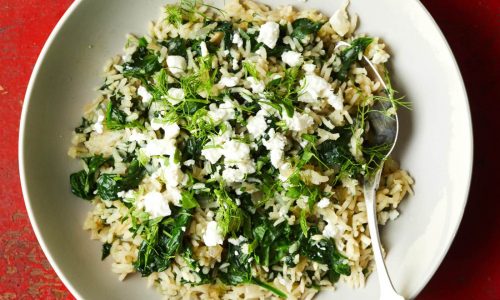 Recipe: Spanakorizo, a classic Greek rice dish, is cozy, creamy and flavorful