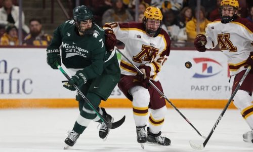 Men’s hockey: Jimmy Clark ends it in overtime as Gophers outlast Michigan State