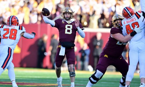 Irked by missed plays, Gophers QB Athan Kaliakmanis seeks complete game