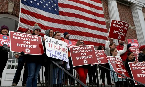 Talks in Andover educators’ strike continue Sunday