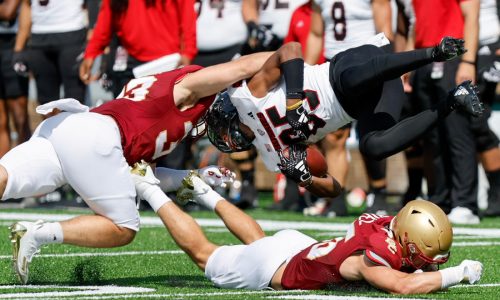 BC nose tackle Cam Horsley carries a heavy work load