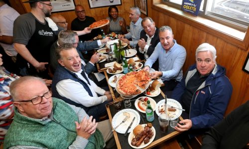 Election Day lunch at Santarpio’s Pizza in East Boston celebrates 50 years of bringing community together