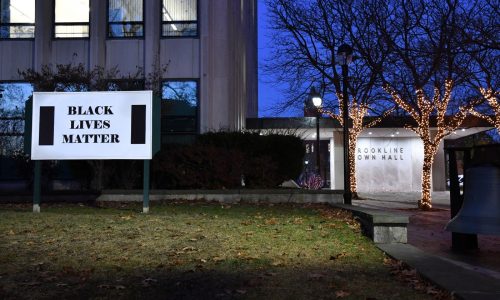 Brookline to take down Black Lives Matter sign, decision tied to posters of kidnapped Israelis