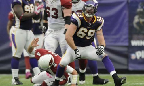 Former Vikings defensive end Jared Allen is a Hall of Fame finalist for fourth time