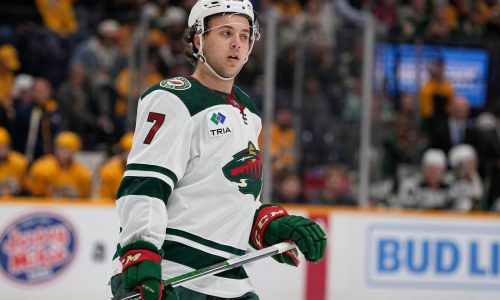 Wild rookie Brock Faber finds new home on the power play