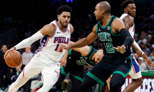 Jayson Tatum ejected, but Celtics survive for wild victory over 76ers