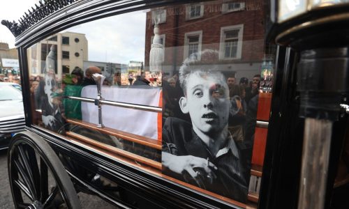 Crowds and stars pay tribute to Pogues singer Shane MacGowan