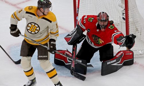 Matt Poitras will sit again when the Bruins take on Islanders