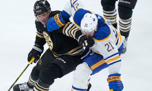 Bruins show up late, lose 3-1 to Buffalo