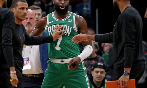 Jaylen Brown explains his view of first career ejection