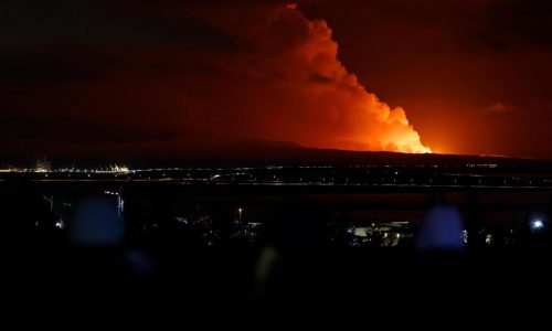 Iceland volcano erupts weeks after thousands were evacuated from a town on Reykjanes Peninsula