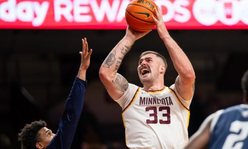 Paul Bunyan? Gophers backup center Jack Wilson has become a fan favorite at The Barn