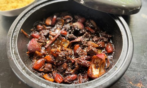 Updated comfort food: Lamb tagine with dates and shallots