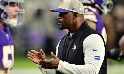 The Vikings are relishing Brian Flores running their defense as long as they can