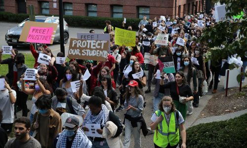 Harvard students ‘terrified’ after pro-Palestinian protesters disrupt classes with antisemitic chants and bullhorns