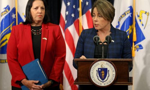 Maura Healey says the number of people arriving in Massachusetts seeking shelter is ‘actually going down’