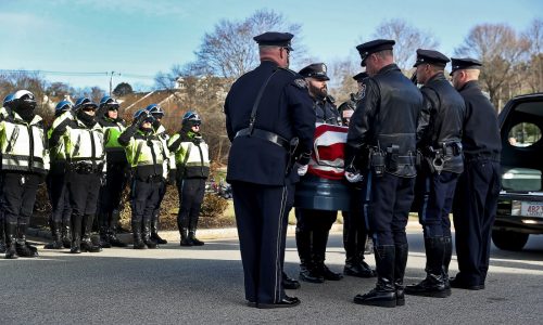 Wake for Waltham police officer Paul Tracey