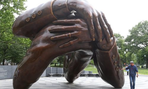 Gaskin: What I see when I look at ‘The Embrace’ statue