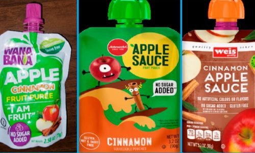 Ticker: Lead-tainted applesauce pouches also contained another possible toxic substance; Recalled meat snack trays sold at Sam’s Club are linked to salmonella poisoning