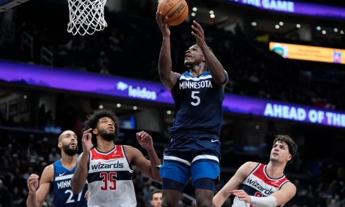 Timberwolves again uninspiring but this time victorious in win over Washington