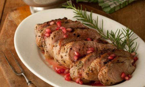 Pomegranate adds pop to pork tenderloin