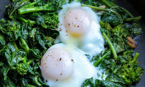 Mary Ann Esposito’s Broccoli Rabe with Eggs