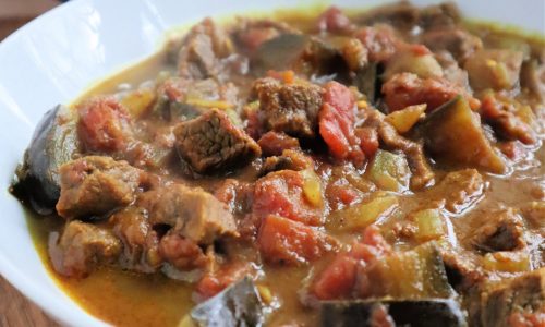 Beef and eggplant curry perfect winter fare