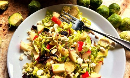 Savor this simple Shaved Brussels Sprouts Salad