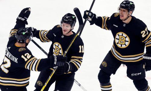 Bruins, Trent Frederic (2 goals) pull away from Tampa Bay, 7-3