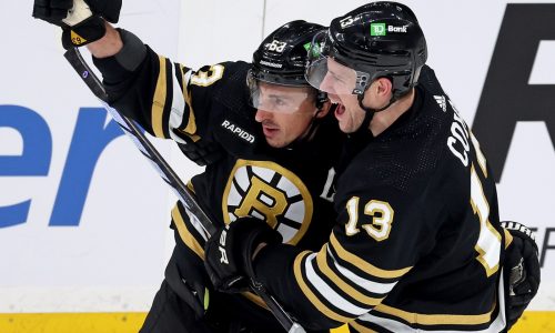 Bruins notebook: Brad Marchand, Charlie Coyle finding chemistry at last