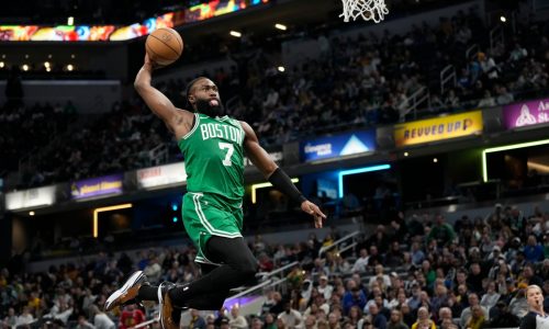 Celtics’ Jaylen Brown discusses his plans for NBA slam dunk contest