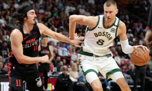 Tempers flare late but Celtics keep composure to hold off feisty Heat