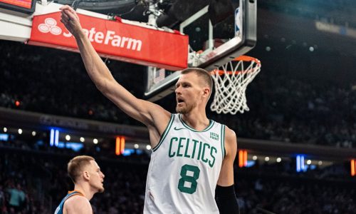 Celtics torch Knicks with hot shooting for eighth straight victory