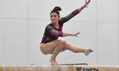 Olympic champ Sunisa Lee falls on bars, beam in USA Gymnastics Winter Cup. Kayla DiCello takes gold.