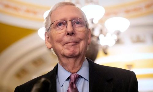 McConnell will step down as the Senate Republican leader in November after a record run in the job