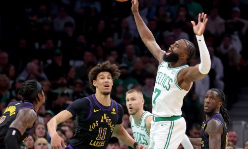 Celtics hear boos in ugly, inexcusable loss to undermanned Lakers