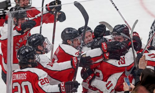 Fontaine scores in OT to lift Northeastern past Harvard 3-2